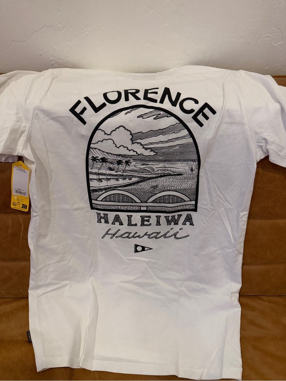 Florence Haleiwa Hawaii Graphic Tee - White